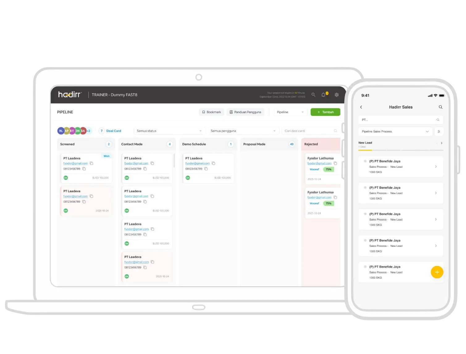 Hadirr Dashboard